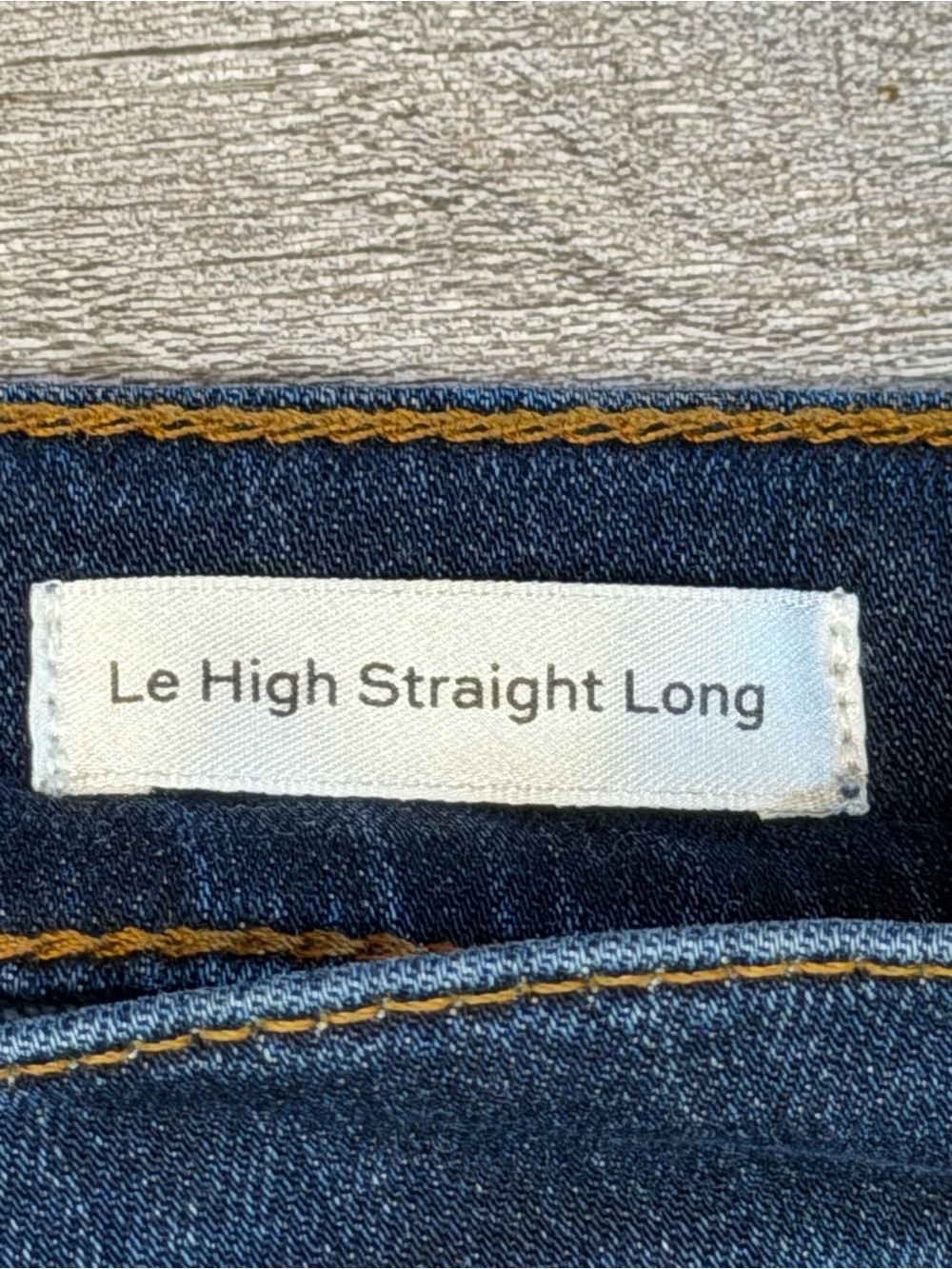 FRAME Le High Straight Long Jeans in Majesty Wash Size 27 Inseam 30” - Picture 4 of 13